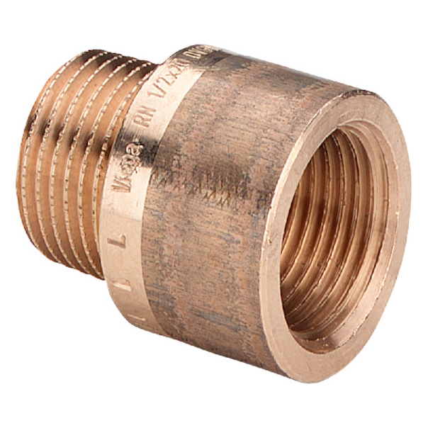 Przedłużka mosiężna 1/2" L-12.5 mm BRĄZ