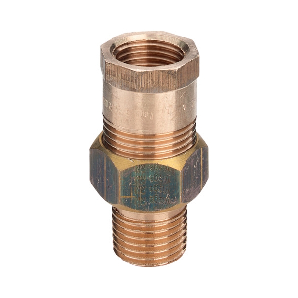 Śrubunek mosiężny prosty 3/8