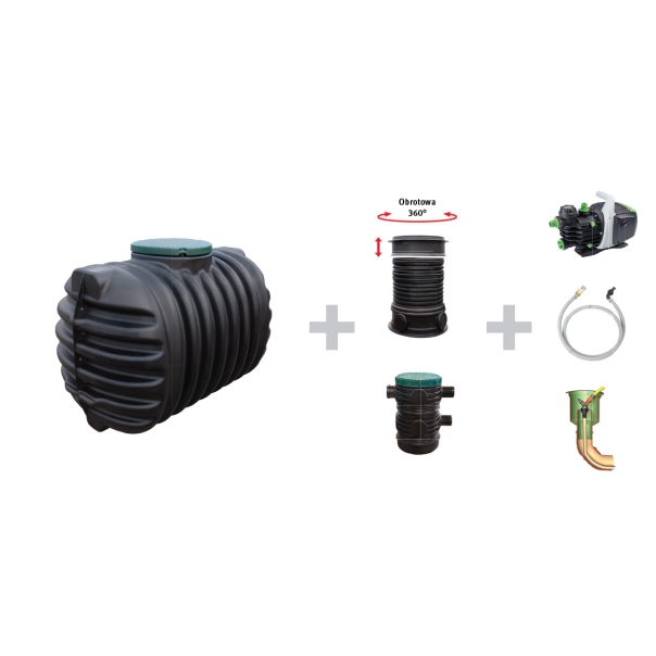 System Ogród ECO 2800 L (Zbiornik Basic + pompa samozasysająca Delta 1005)