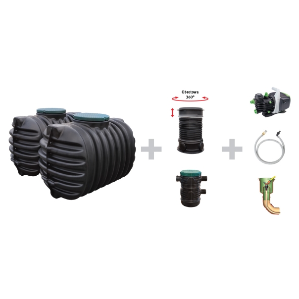 System Ogród ECO 5600 L (Zbiornik Basic + pompa samozasysająca Delta 1005)