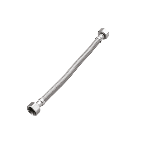 Wężyk elastyczny w oplocie ze stali nierdzewnej 1/2" x 1/2" L=20 cm Perfexim