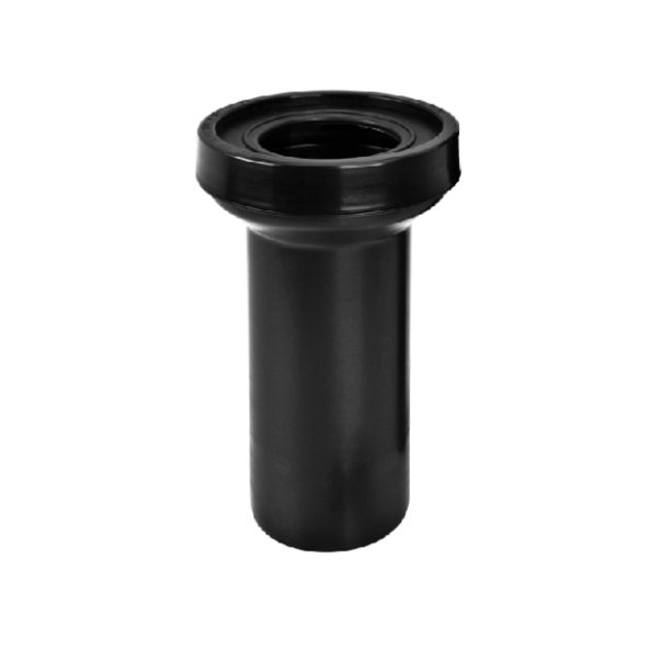 Rura podłączeniowa, prosta do WC, wiszącego, czarna- długa 107 / 97 mm L=265 mm