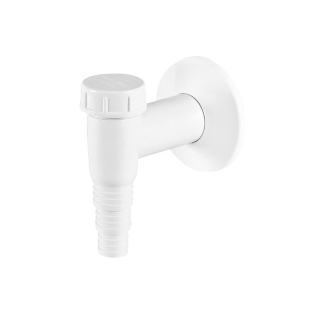 Syfon do pralki (zmywarki), natynkowy, biały 32 mm- z zaworem zwrotnym kulkowym 