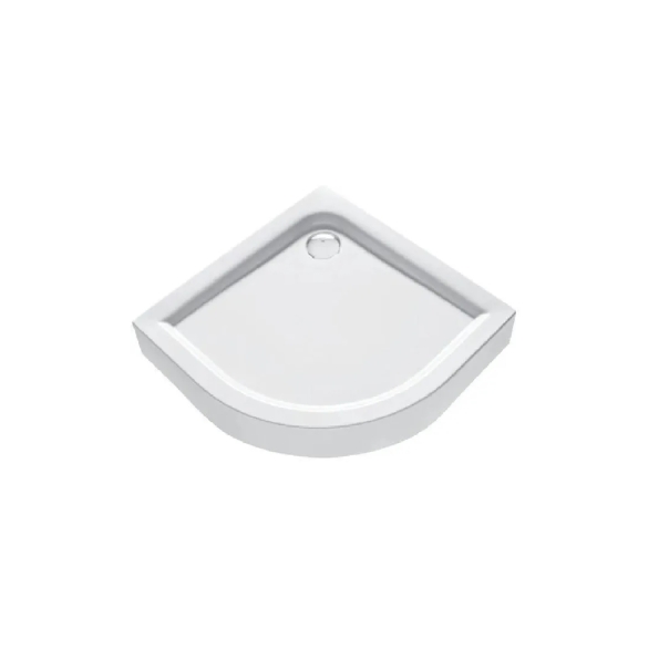 FIRST Brodzik półokrągły 90x90 z obudową wys.16,5cm, głębokość 4 cm, odpływ 90mm