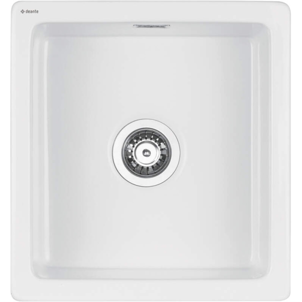 SABOR Zlew ceramiczny 1-komorowy 475x450x180 mm, z syfonem