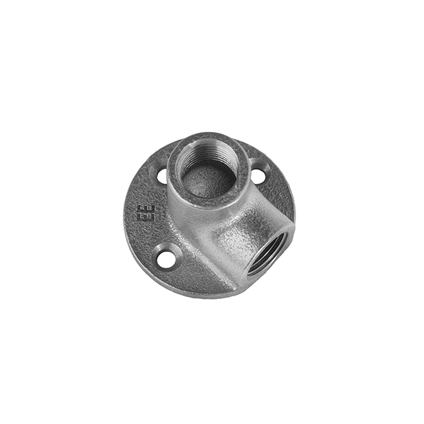 Kolano ocynkowane naścienne 1/2