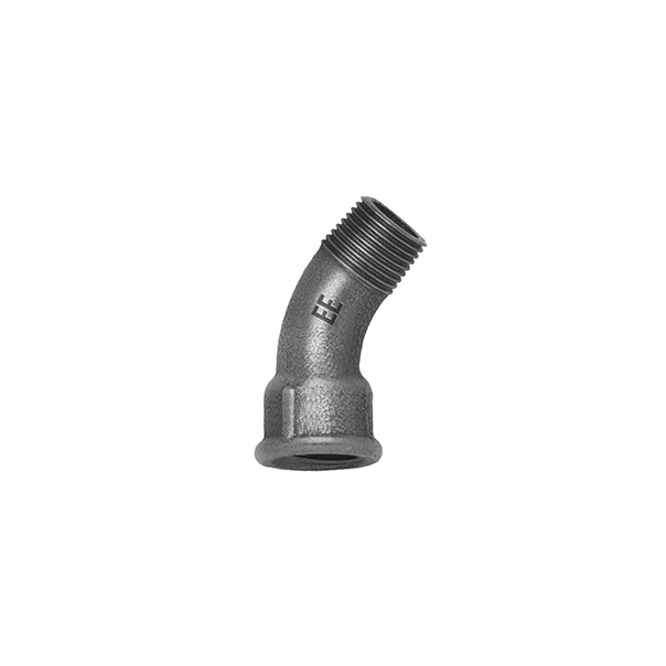 Łuk ocynkowany nyplowy 3/4" / 45°