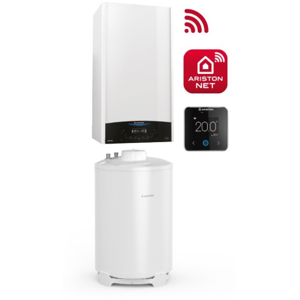 Pakiet One Top 24 Net Kocioł kondensacyjny Genus One + System 24 + Zasobnik BCH 120 + Cube S Net Ariston