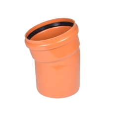 Kolano kanalizacyjne zewnętrzne Wavin PVC-U 200 / 15°