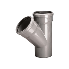Trójnik kanalizacyjny Wavin PVC 110 / 50 / 45°