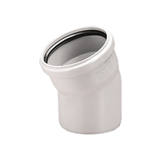 Kolano kanalizacyjne białe Wavin PVC 32 / 15°
