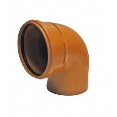 Kolano kanalizacyjne zewnętrzne Wavin PVC-U 200 / 88°