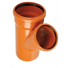 Trójnik kanalizacyjny zewnętrzny Wavin PVC 200 / 160 / 45°