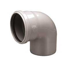 Kolano kanalizacyjne Wavin PVC 75 / 88°