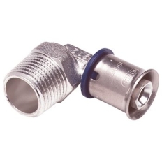 Kolano zapras Wavin M1 gwint zewnętrzny 25 x 3/4