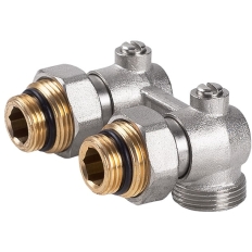 Zawór grzejnikowy (odcinający) podwójny kątowy 3/4