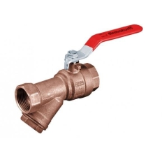 Zawór kulowy z filtrem skośnym 1