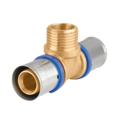 Trójnik zapras Perfexim z gwintem zewnętrznym pex 16 x 1/2