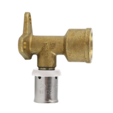 Kolano zaprasowywane naścienne gwint wewnętrzny 16 x 1/2