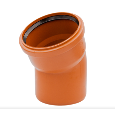 Kolano kanalizacyjne zewnętrzne PVC 110 / 30°