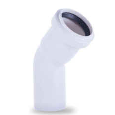 Kolano kanalizacyjne białe 32 /45°